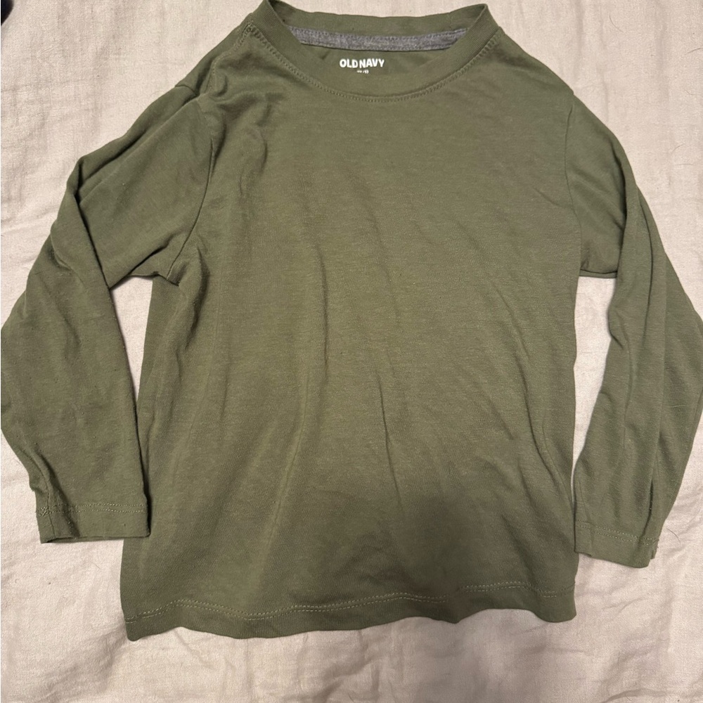 Old Navy Olive Long Sleeve Tee for Kids